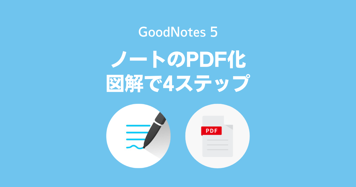 GoodNotesでノートをPDF化する方法